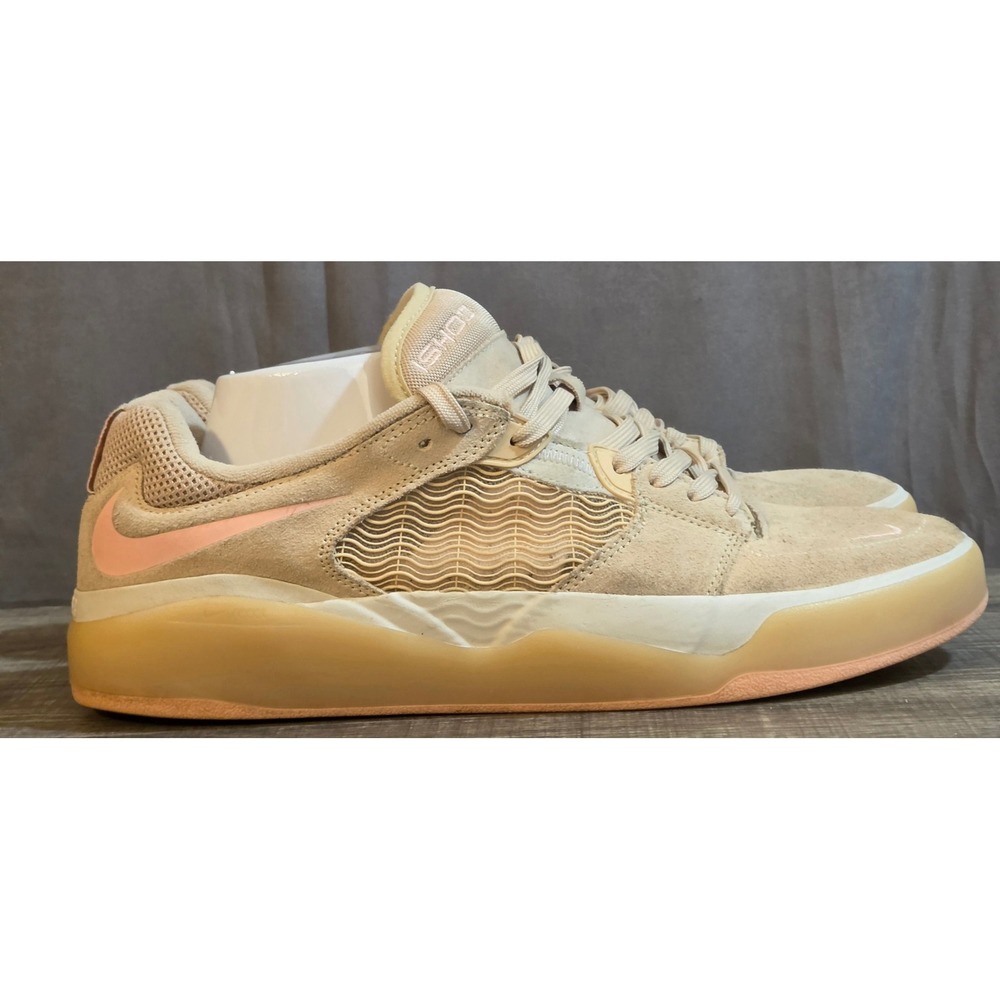 Nike SB Ishod Wair Linen Sneakers Men's Size 12 Tan Pink